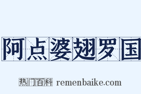 阿点婆翅罗国是什么意思的图片